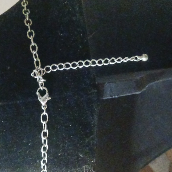 Multicolor Beaded Necklace with Silver Chain - Picture 4 of 4